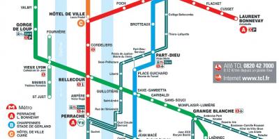 Lyon metro ramani 2016